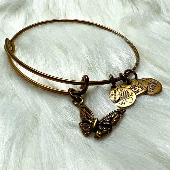 Alex & Ani Butterfly Bangle - Picture 2 of 2